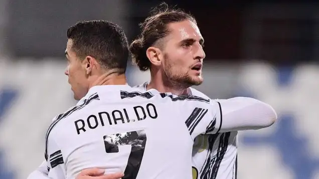 Cristiano Ronaldo and Adrien Rabiot.