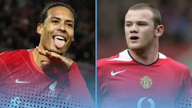 Virgil van Dijk, Wayne Rooney.
