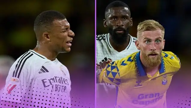 Oli McBurnie Kylian Mbappe Las Palmas Real Madrid August 29th, 2024