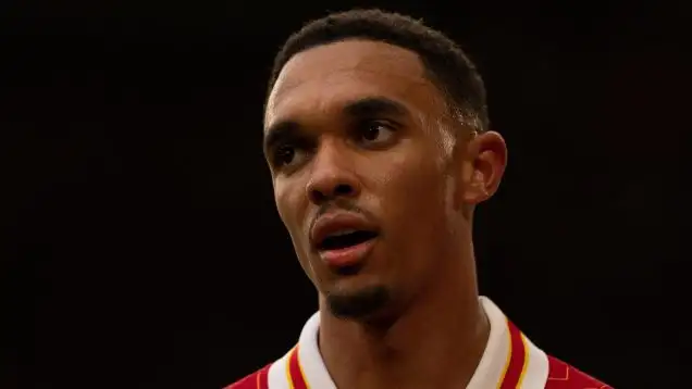 Anfield, Liverpool on Sunday 25th August 2024. Trent Alexander-Arnold of Liverpool during the Premier League match between Liverpool