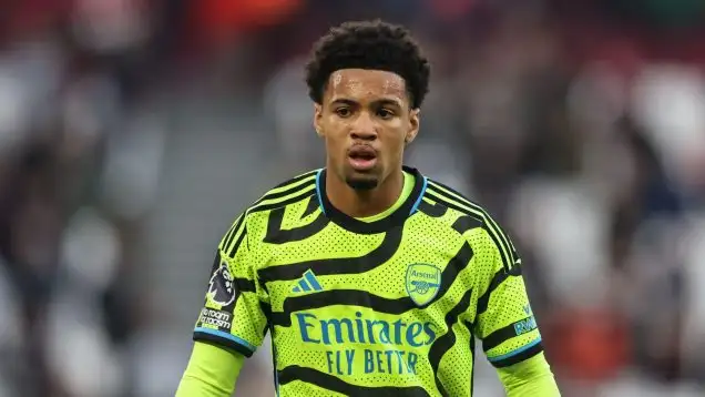Ethan Nwaneri of Arsenal during the Premier League match West Ham United vs Arsenal at London Stadium, London, United Kingdom, 11th February 2024