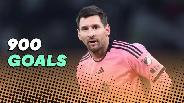 Lionel Messi is closing in on 900 career goals
