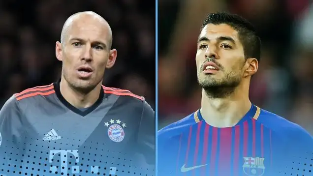 Arjen Robben, Luis Suarez.