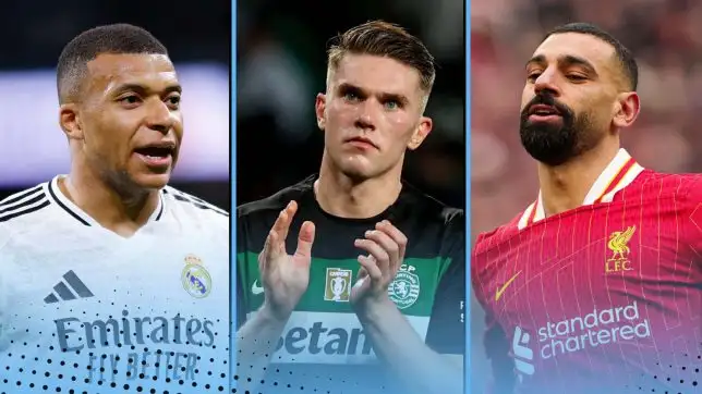 Kylian Mbappe, Viktor Gyokeres and Mo Salah