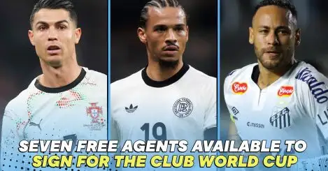 7 world-class free agents available to sign for the Club World Cup: Neymar, Ronaldo…