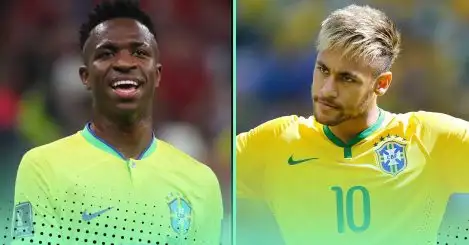 Comparing Vinicius Junior’s Brazil stats with Neymar’s at the age of 25