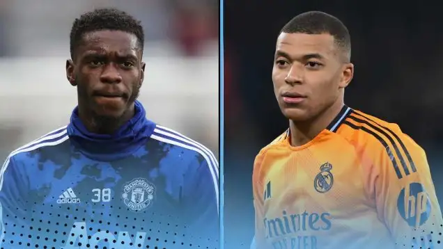 Axel Tuanzebe and Kylian Mbappe
