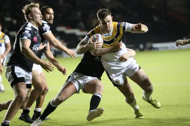 Jordan Baldwinson in action for York City Knights