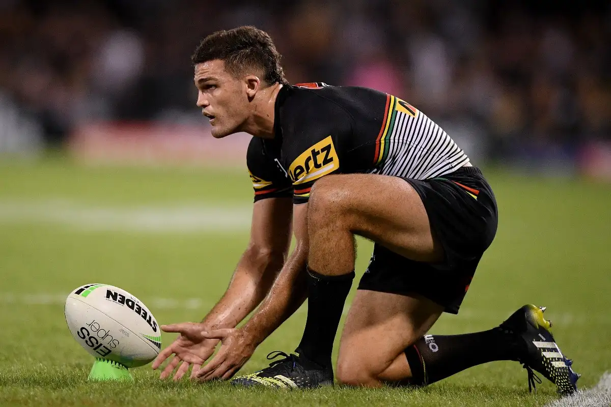 Nathan Cleary in action for Penrith