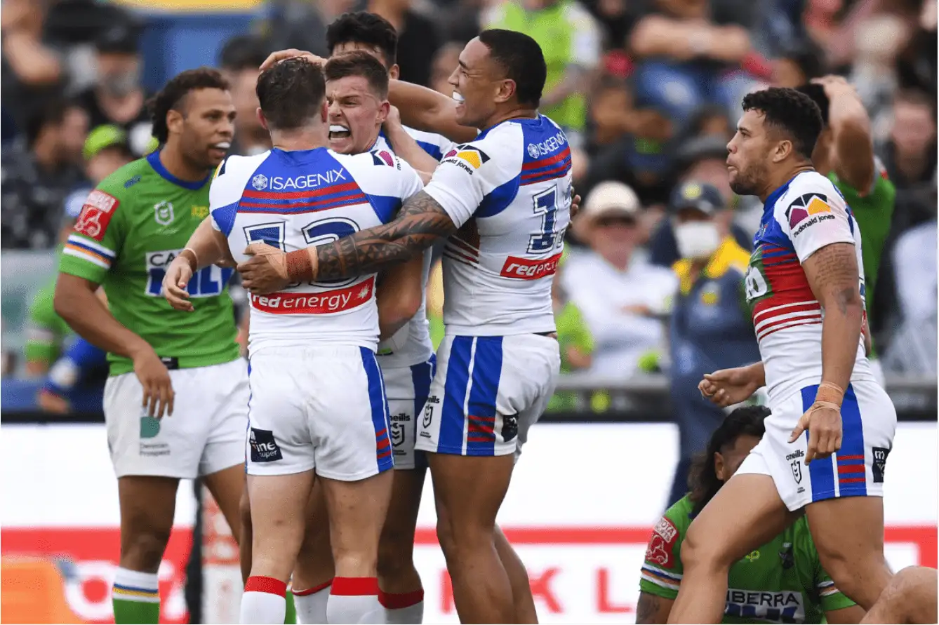 NRL round-up: Newcastle heap misery on Canberra, Melbourne rack up 50 points & Panthers maul the Sharks