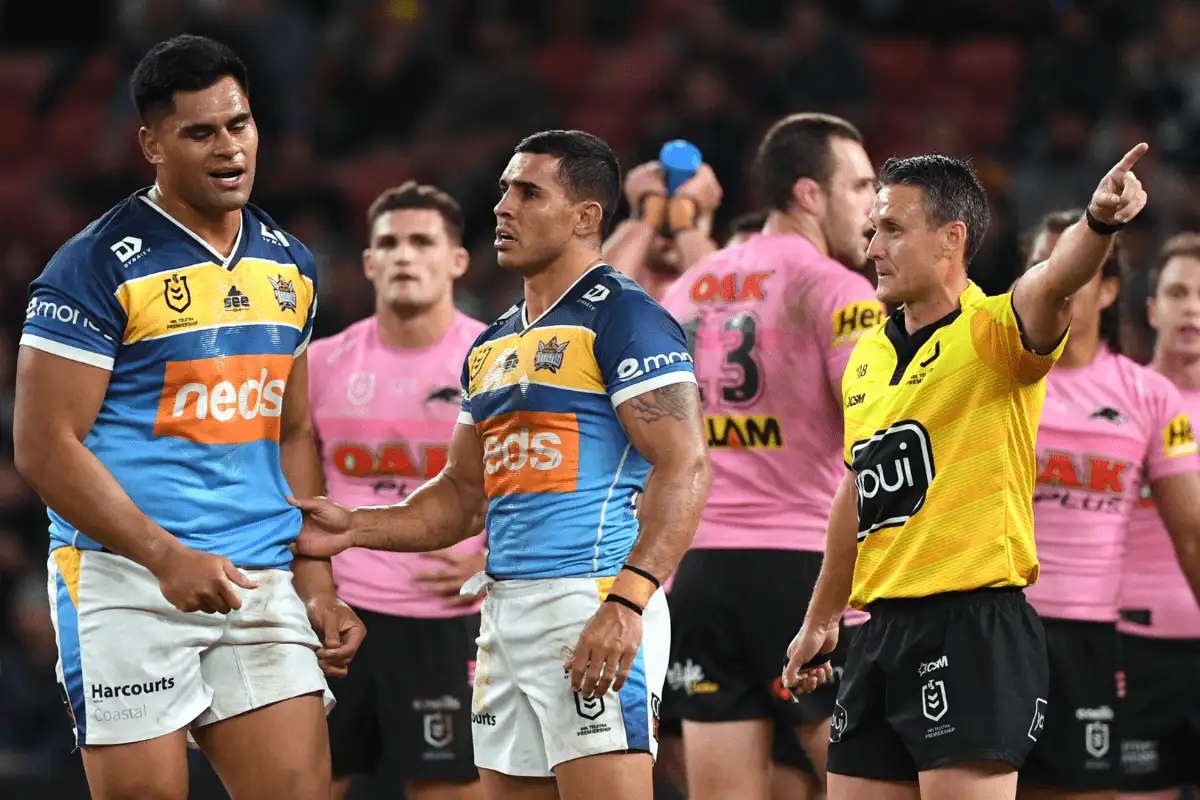Tougher refereeing rules defended after card frenzy during NRL’s Magic Round