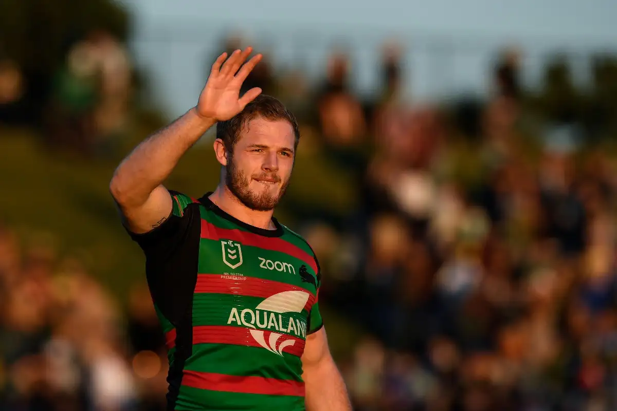 Tom Burgess in action for South Sydney Rabbitohs