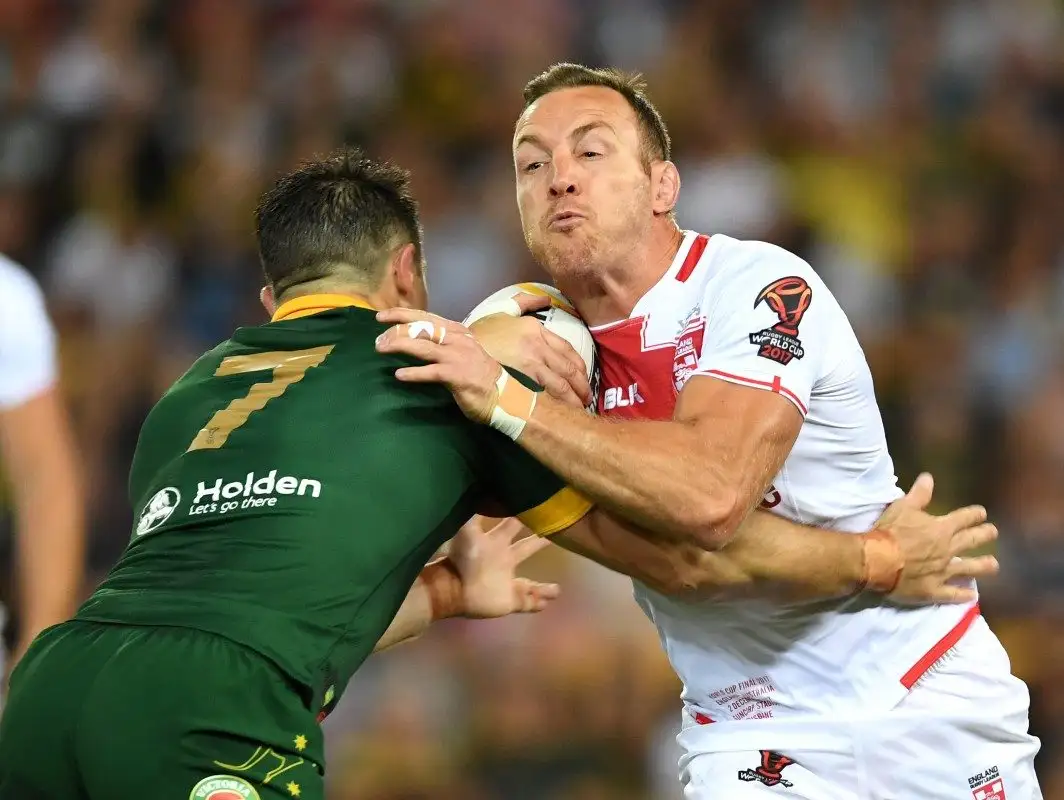James Roby playing for England against Australia