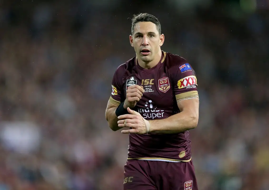 Billy Slater in action for Queensland