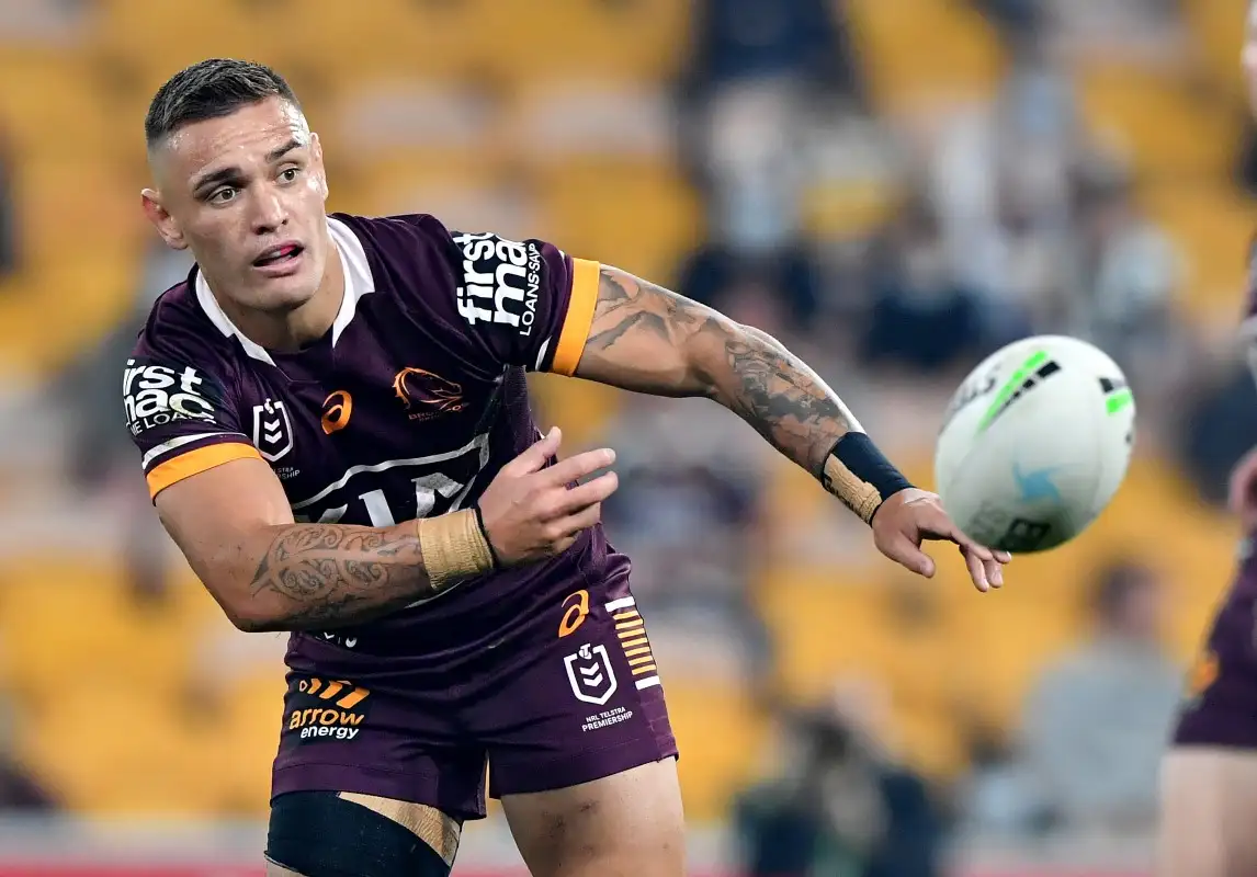 Danny Levi in action for the Brisbane Broncos