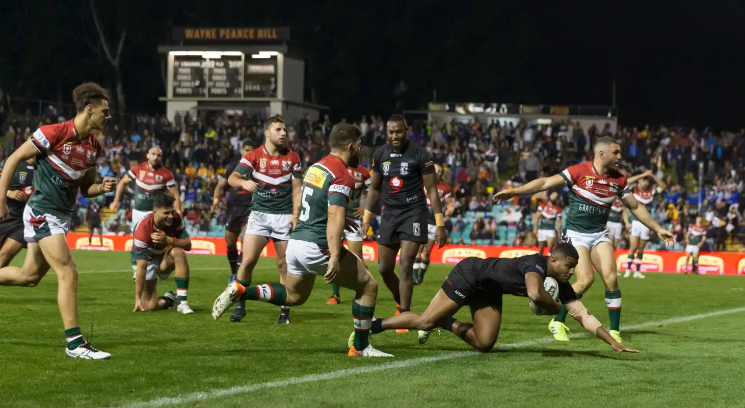 Joe Lovodua in action for Fiji