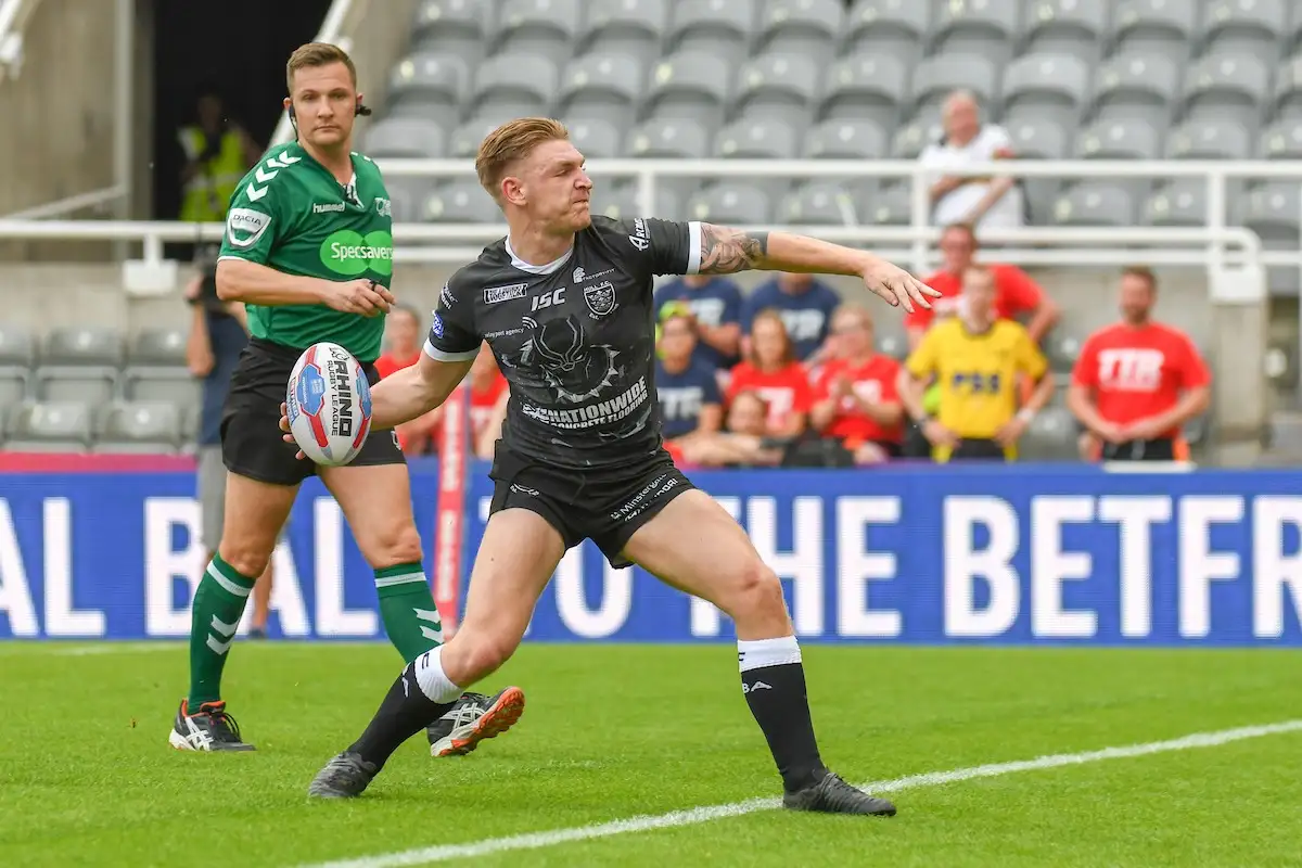 Liam Harris in action for Hull in 2018