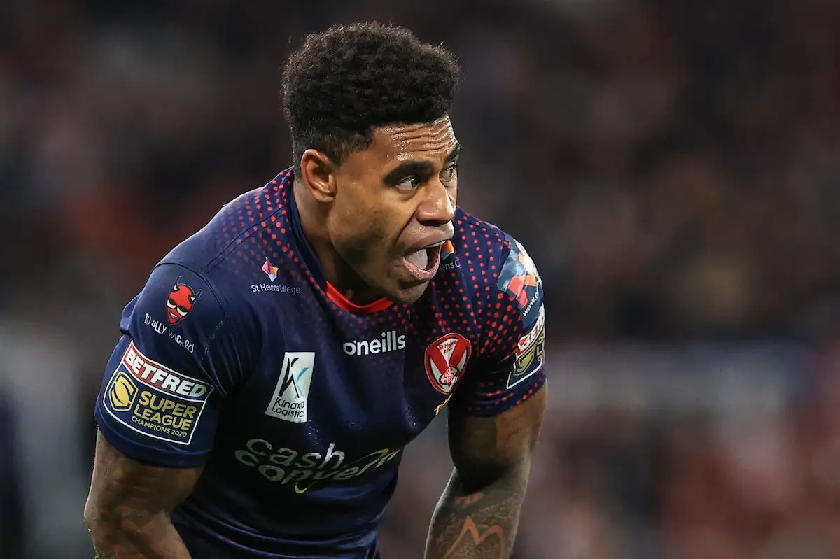 Kevin Naiqama in action for St Helens