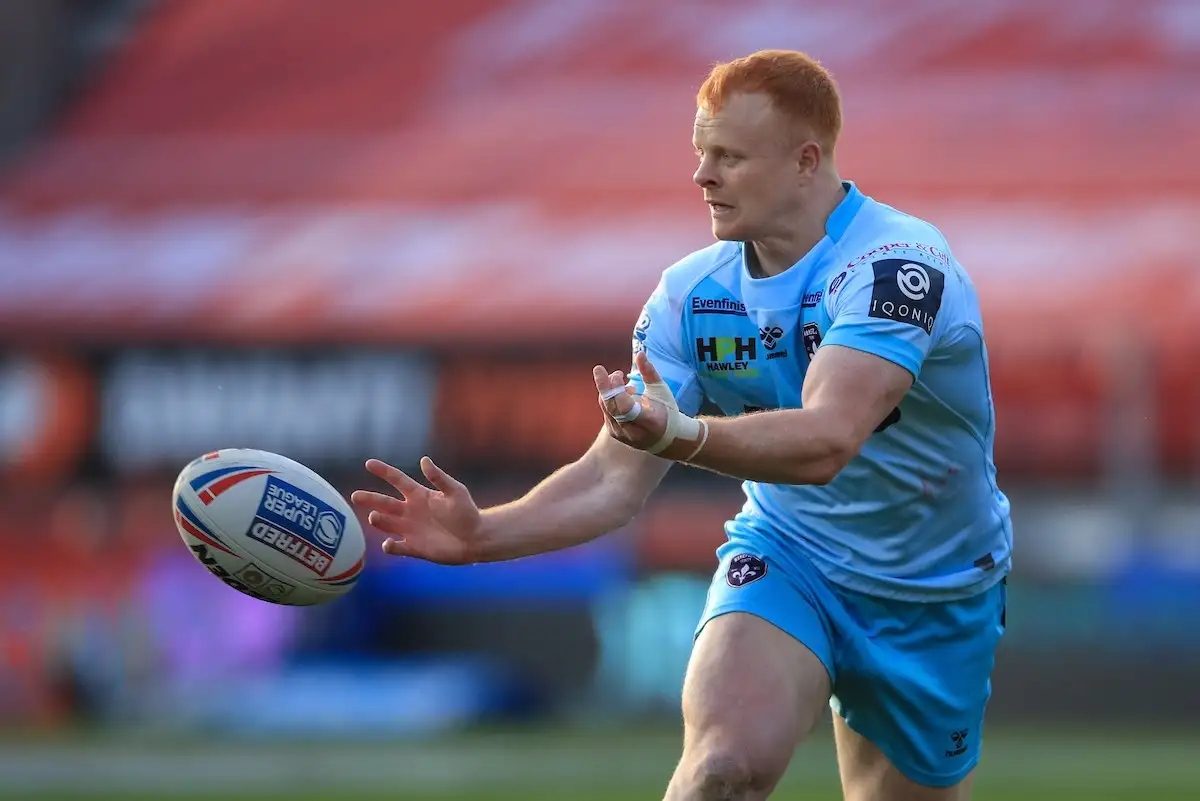 Josh Wood in action for Wakefield