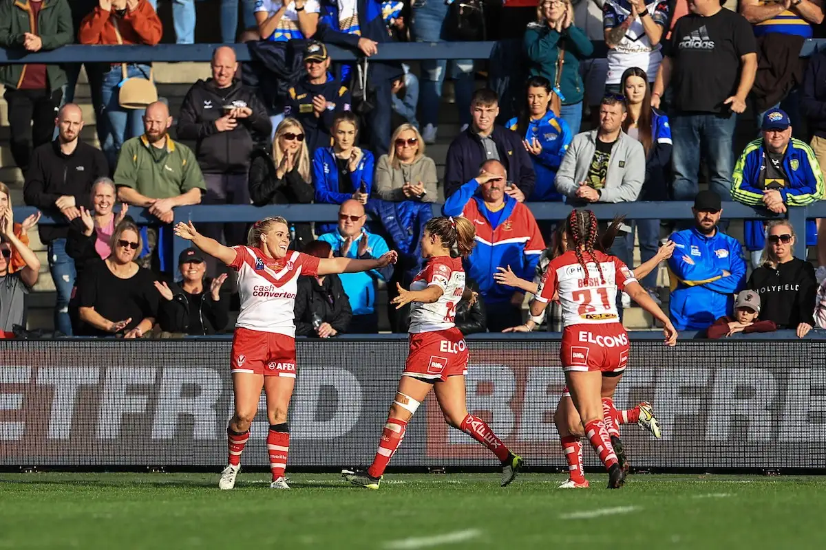 Amy Hardcastle in action for St Helens