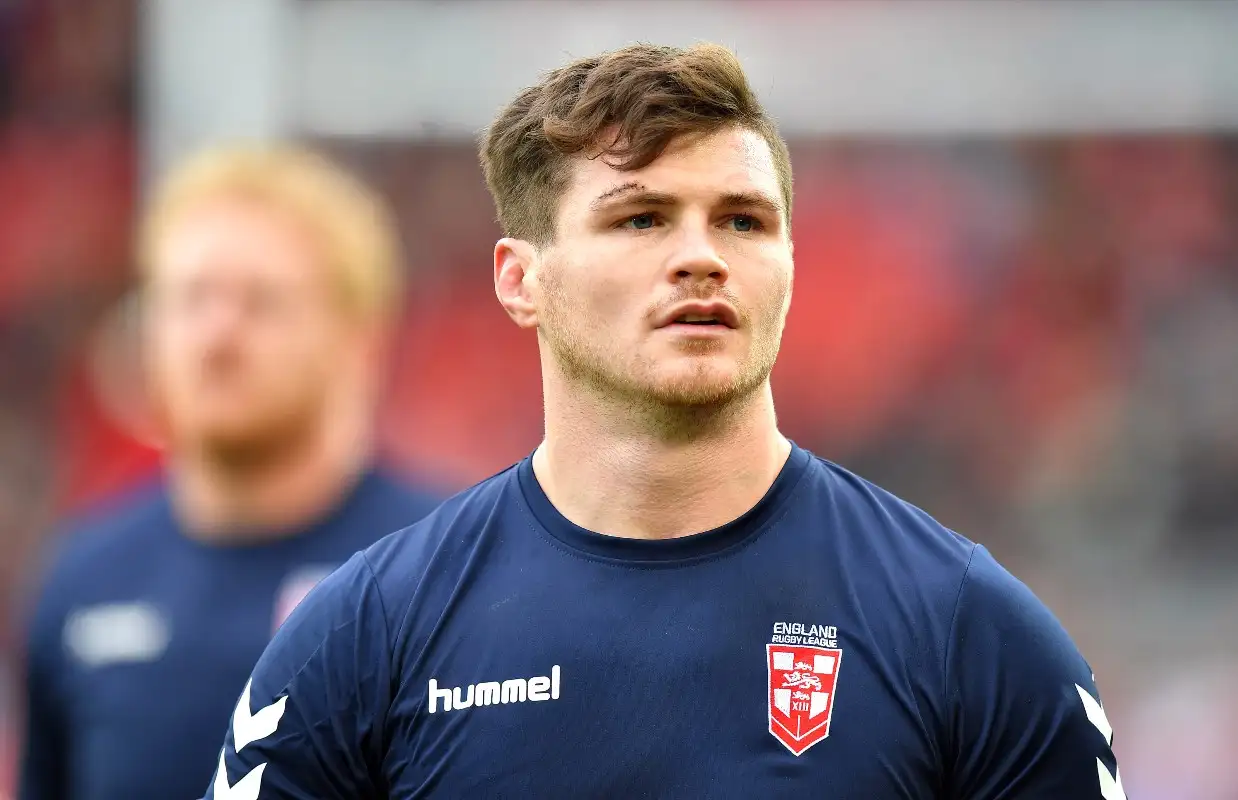 John Bateman in action for England