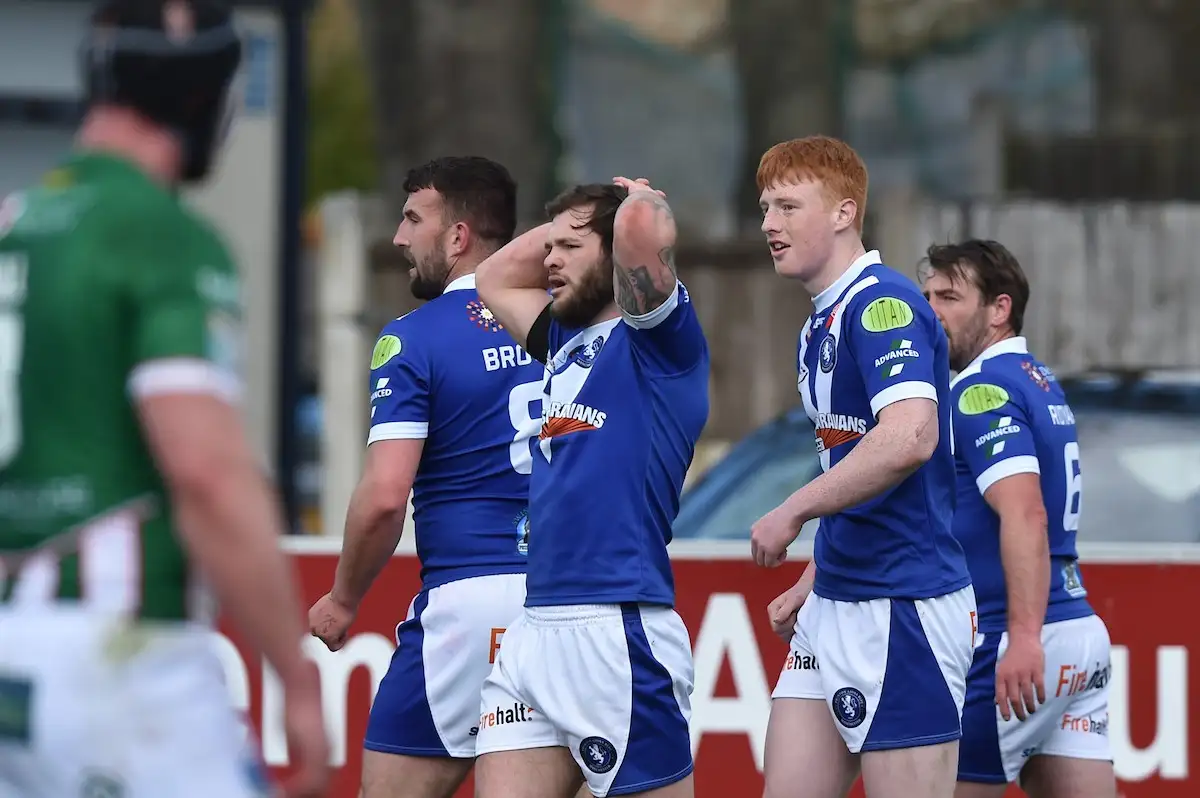 Luis Roberts in action for Swinton