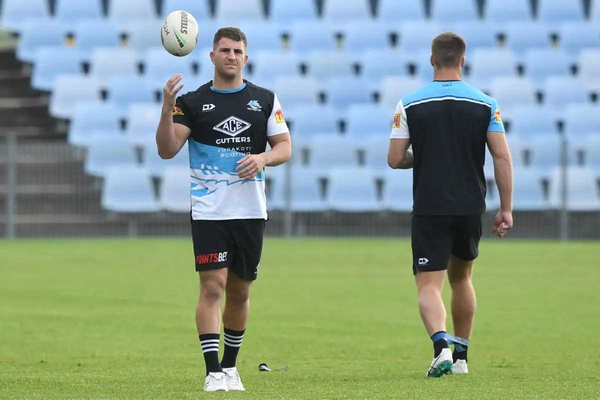 Billy Magoulias in action for Cronulla Sharks