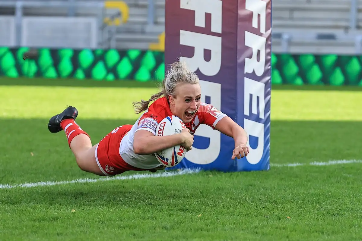 Jodie Cunningham in action for St Helens