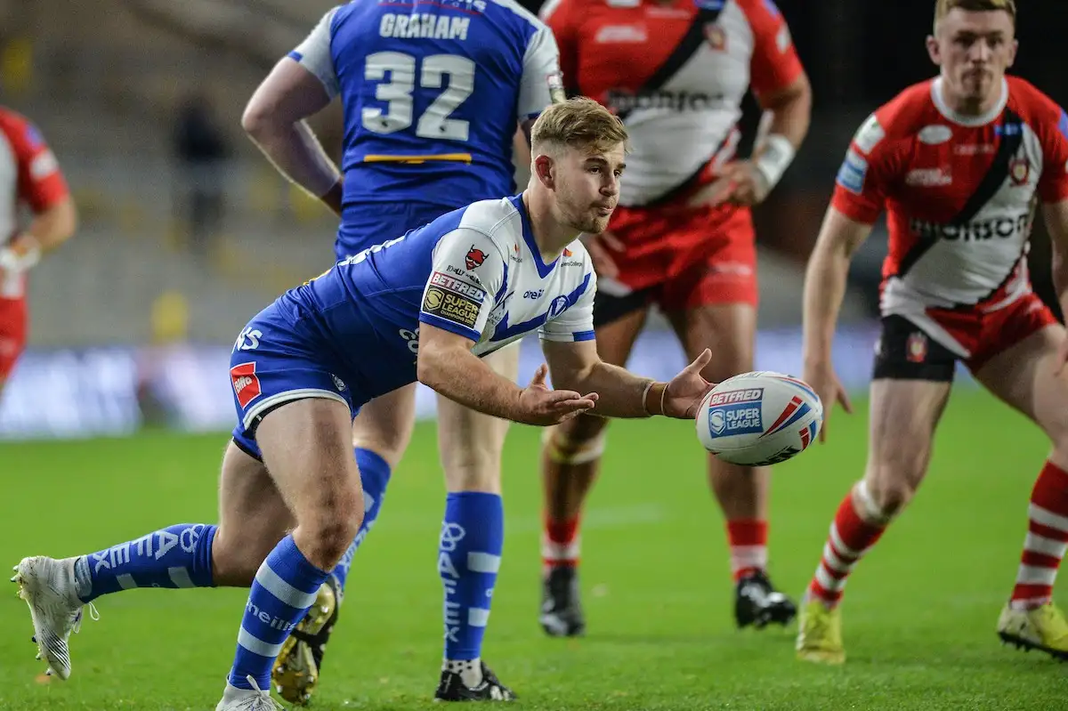 Josh Eaves in action for St Helens