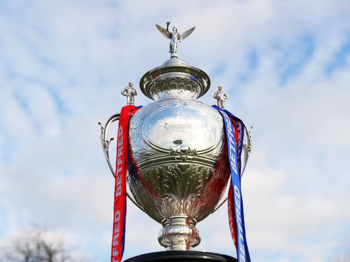 Sheffield Eagles Challenge Cup trophy SWpix