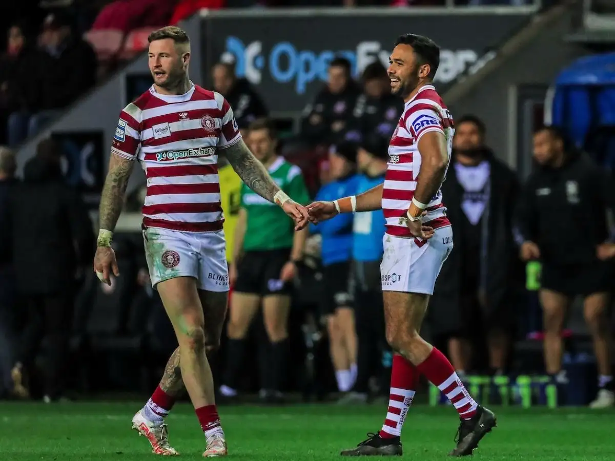 Zak Hardaker and Bevan French Wigan Warriors SWpix