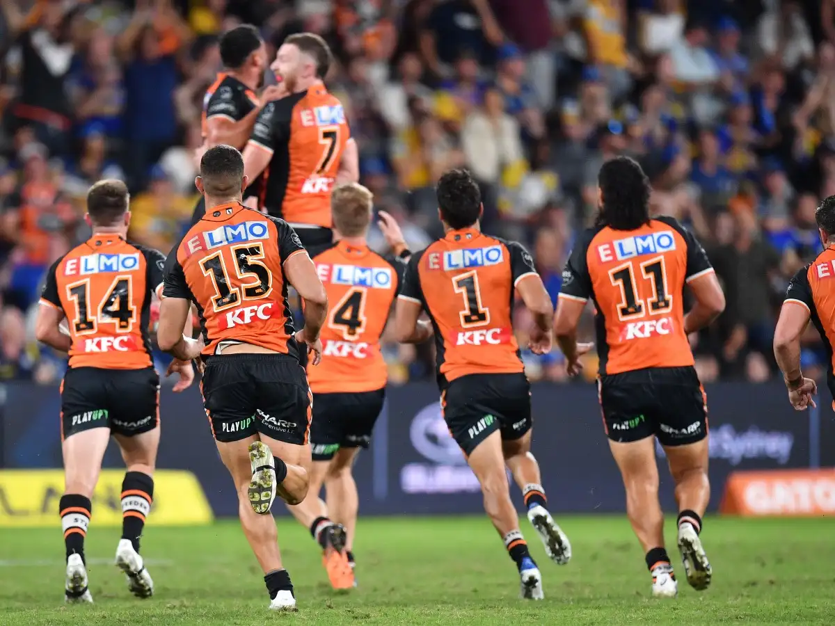 Watch: Jackson Hastings nails drop-goal to claim first Wests Tigers win