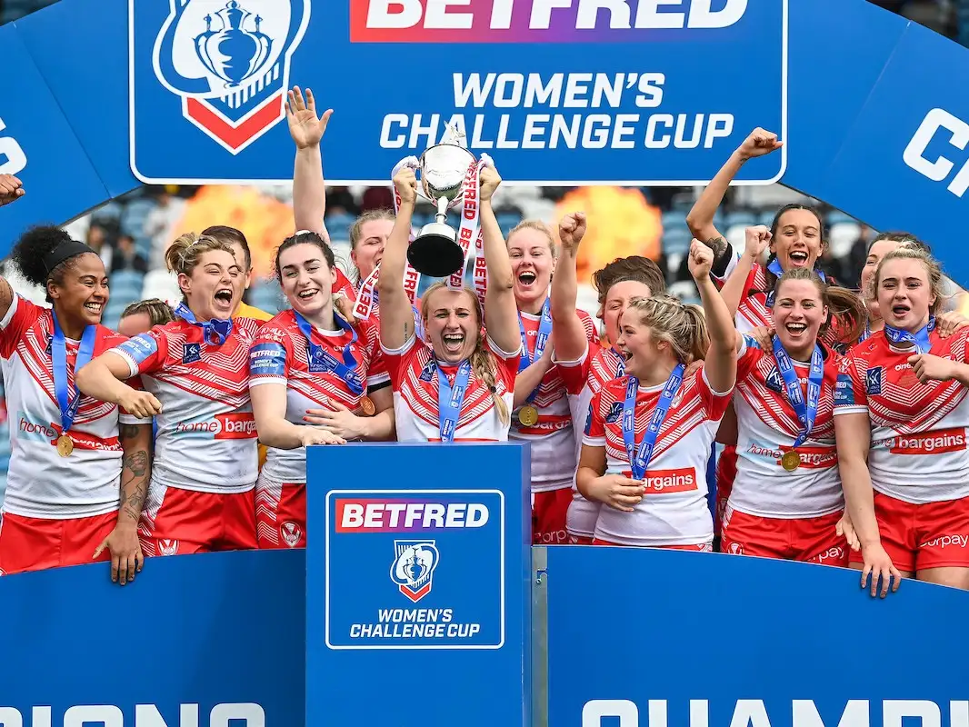 Women's rugby league Challenge Cup final 2022 winners St Helens