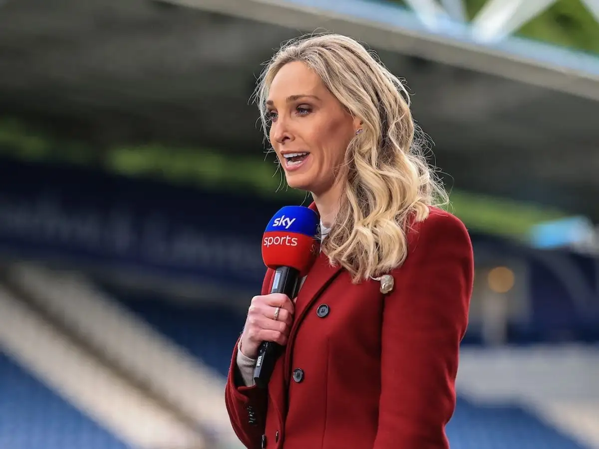 Sky Sports reporter Jenna Brooks