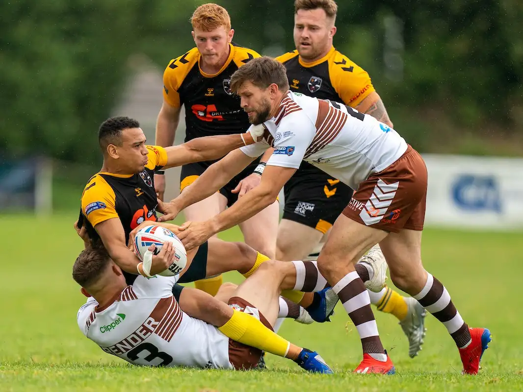 Hunslet prepared for their game against Cornwall at Cullompton RUFC