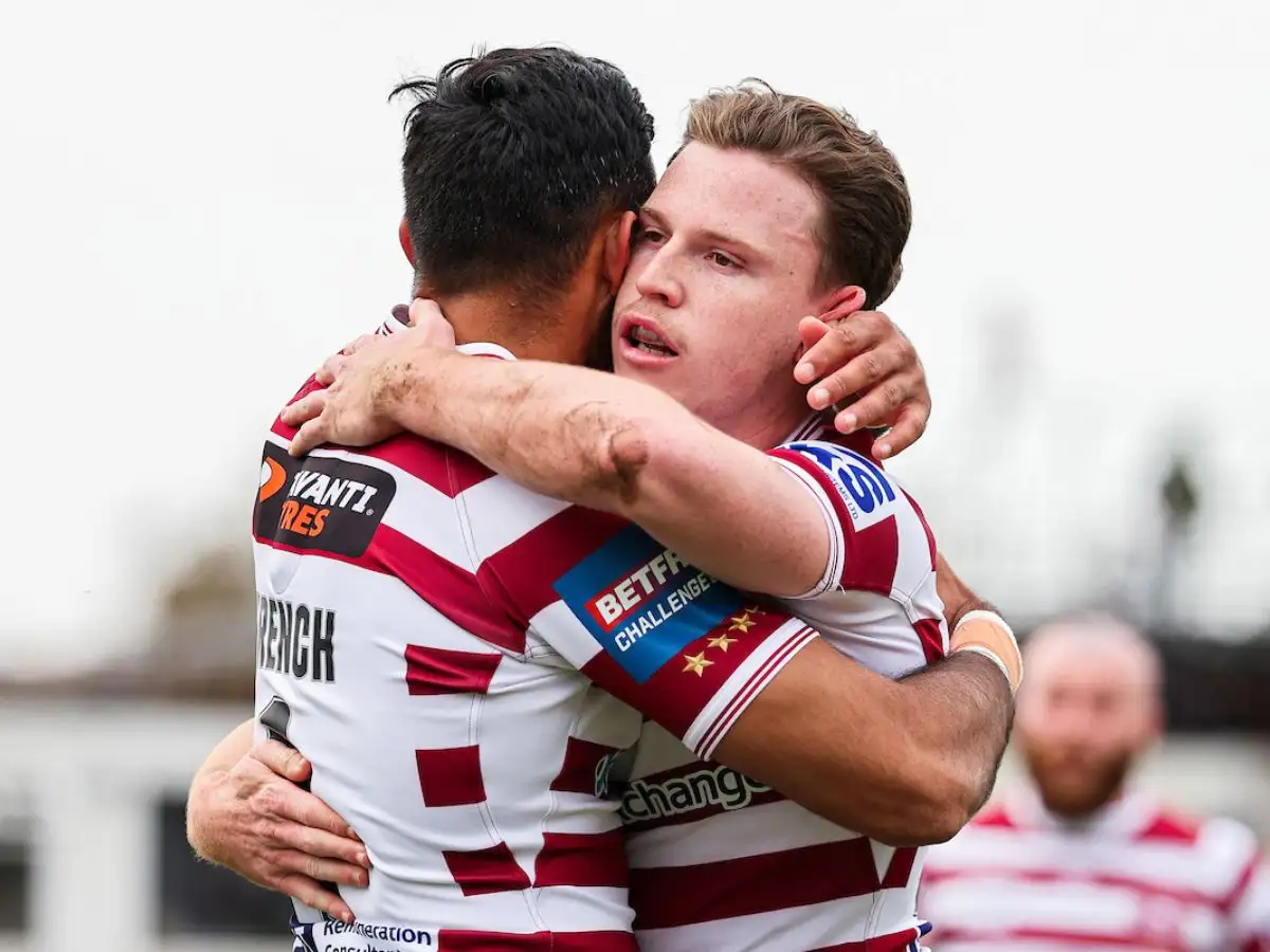 Jai Field and Bevan French Wigan Warriors SWpix