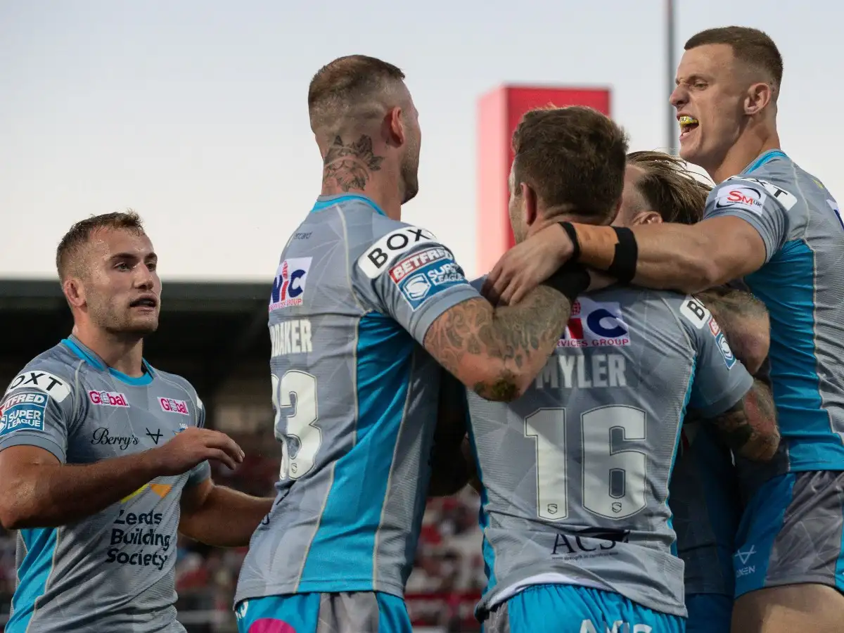 Hull KR 20-28 Leeds: Rhinos strengthen play-off place in fiery clash
