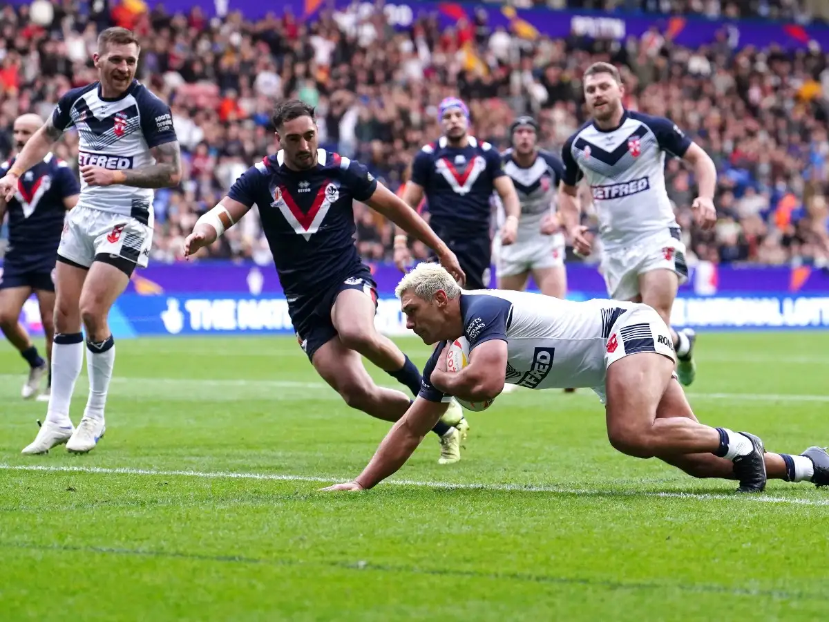 England 42-18 France: Ryan Hall enters top five all-time World Cup try-scorers