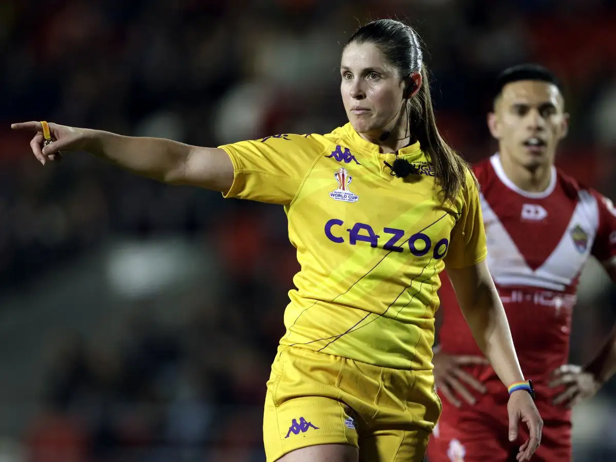 Kasey Badger makes history by becoming first female referee to take charge of men’s World Cup match