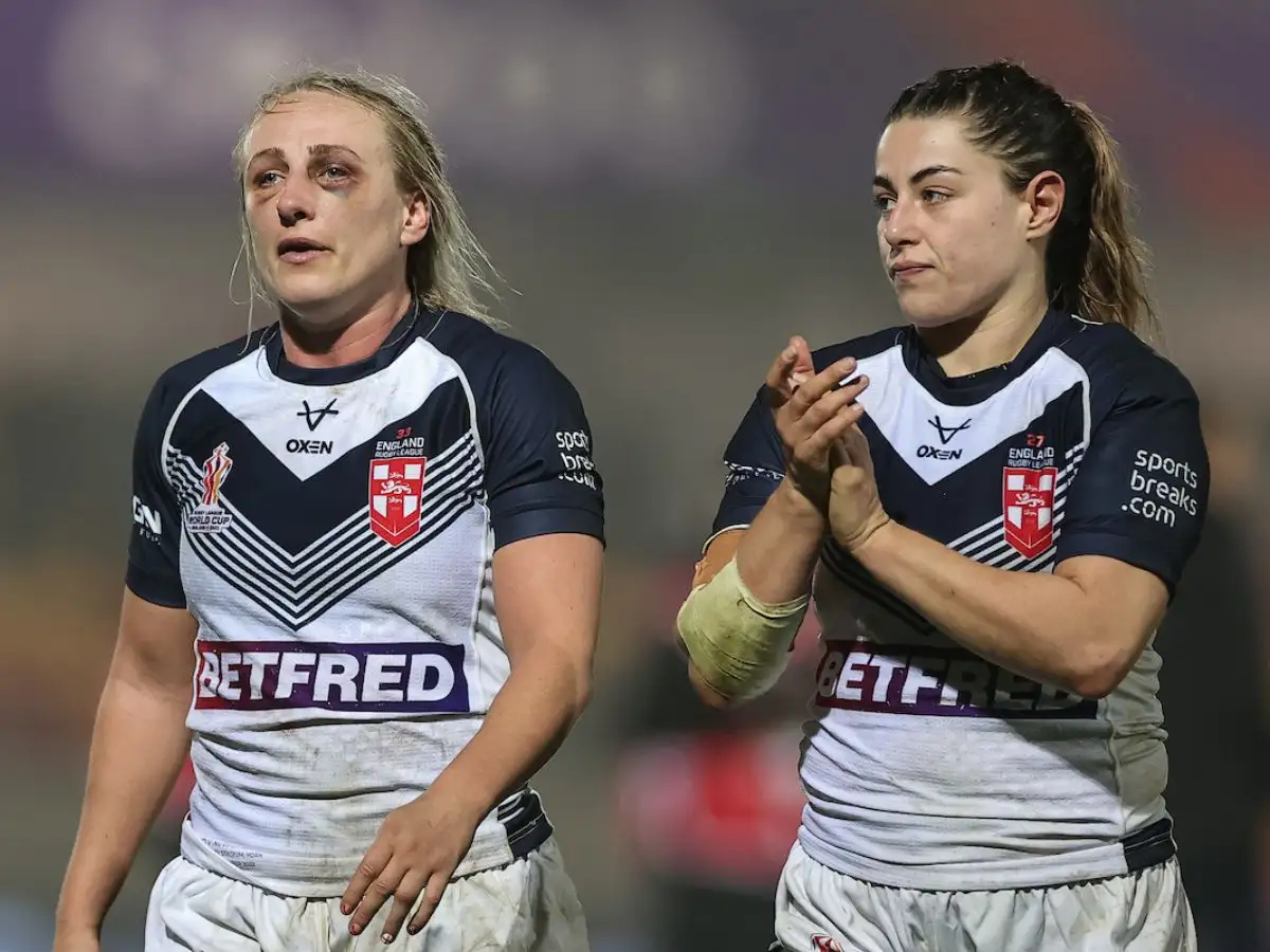Jodie Cunningham and Emily Rudge England women