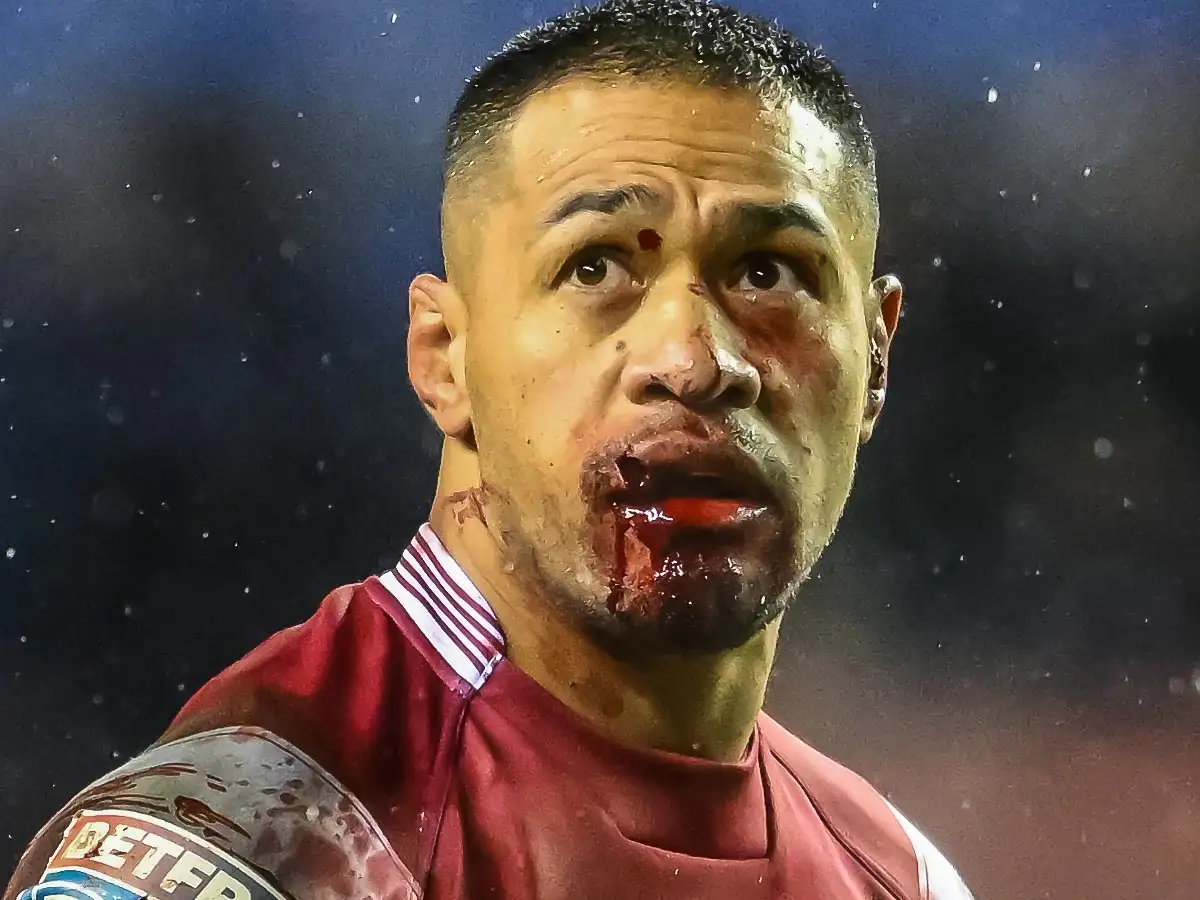 OUCH! Wigan’s Willie Isa suffers nasty lip injury during Super League clash