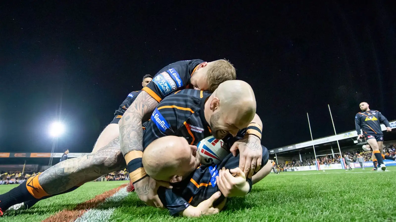 Liam Watts, Andy Last, Castleford Tigers. SWPix