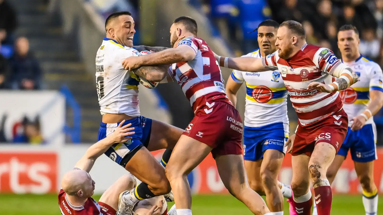 Wigan lose forward five minutes into Warrington clash