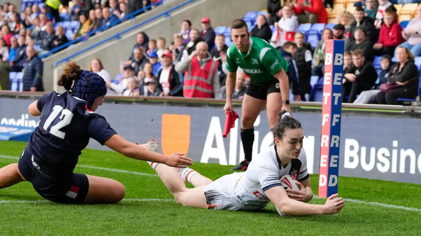 Leah Burke England v France News Images