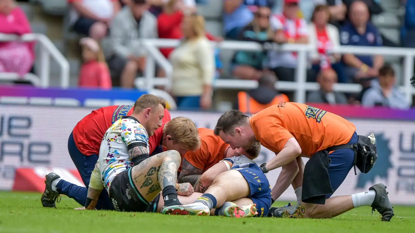 Worrying sight as second player stretchered from St James’ Park during Magic Weekend