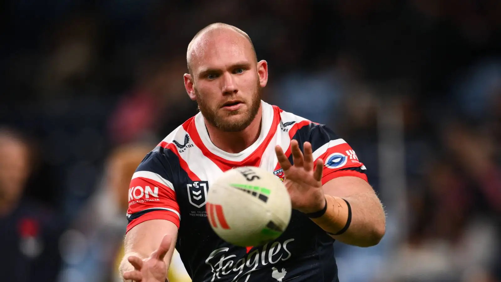 Matt Lodge in action for Sydney Roosters.