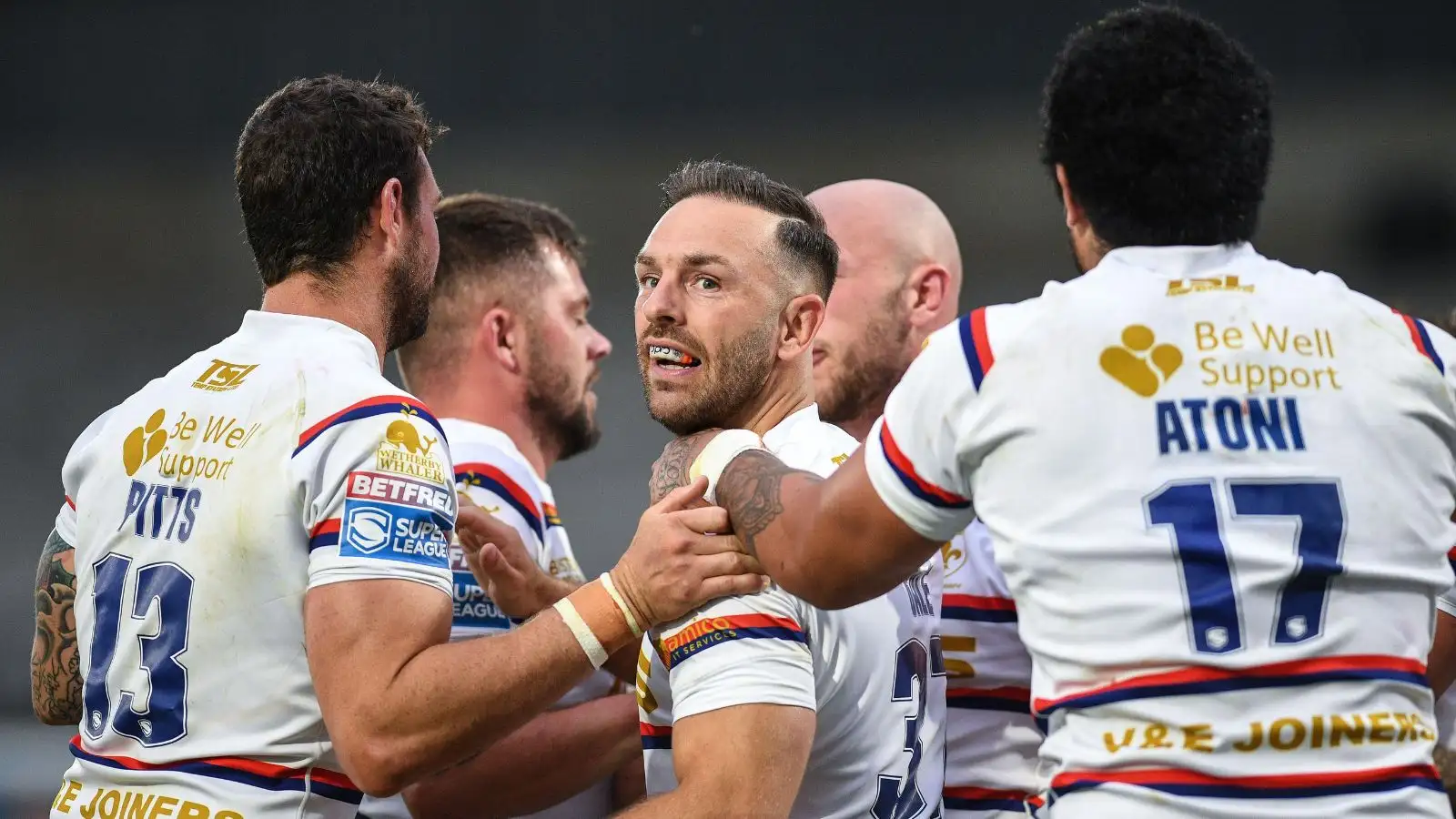 Luke Gale in action for Wakefield Trinity. Photo by Dean Williams / Alamy Stock Photo.