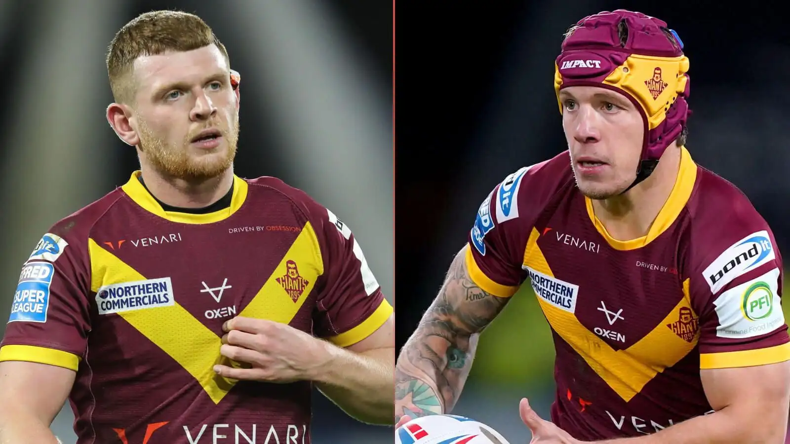 Huddersfeld Giants Olly Russell and Theo Fages