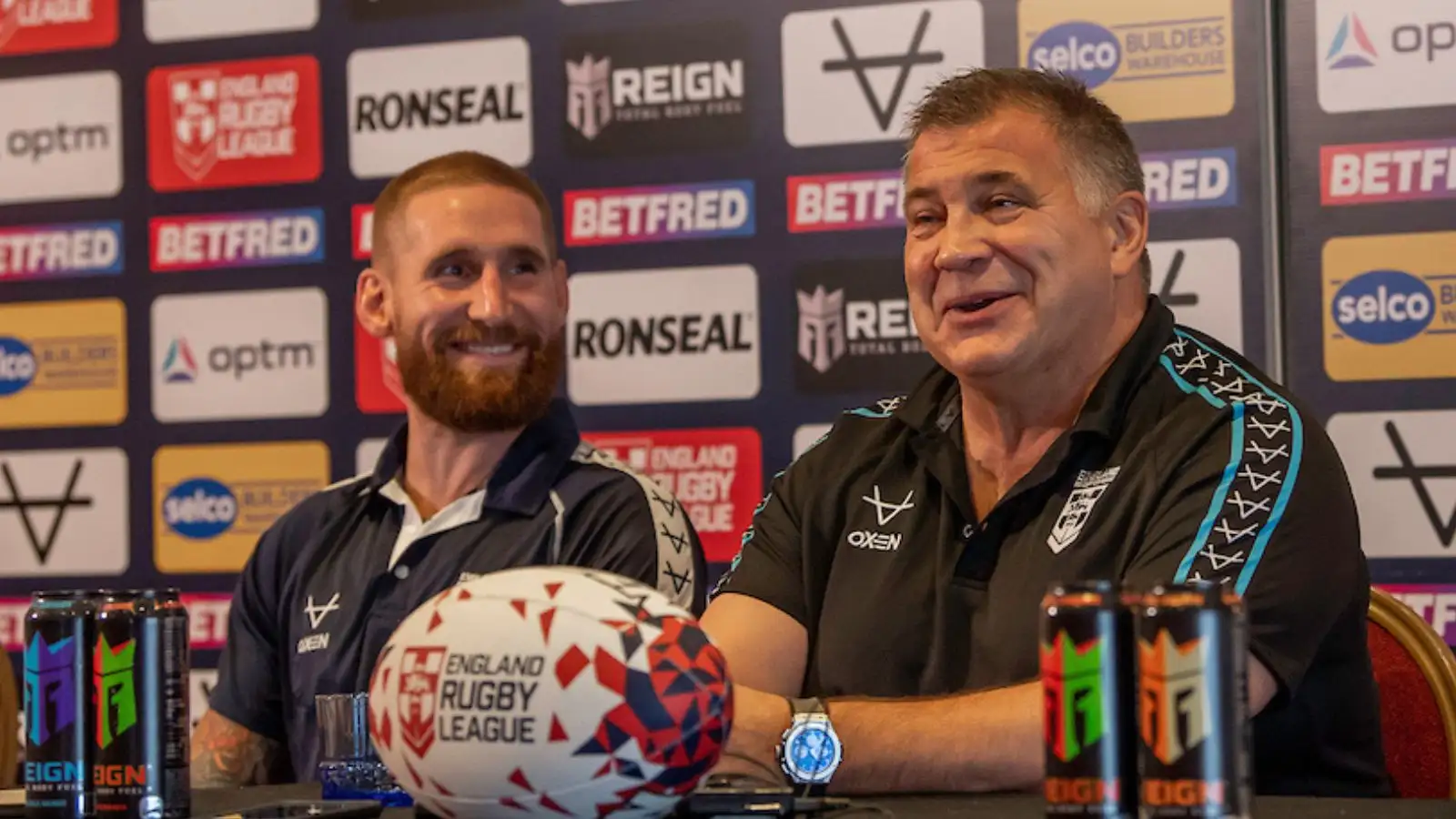 Shaun Wane and Sam Tomkins England SWpix