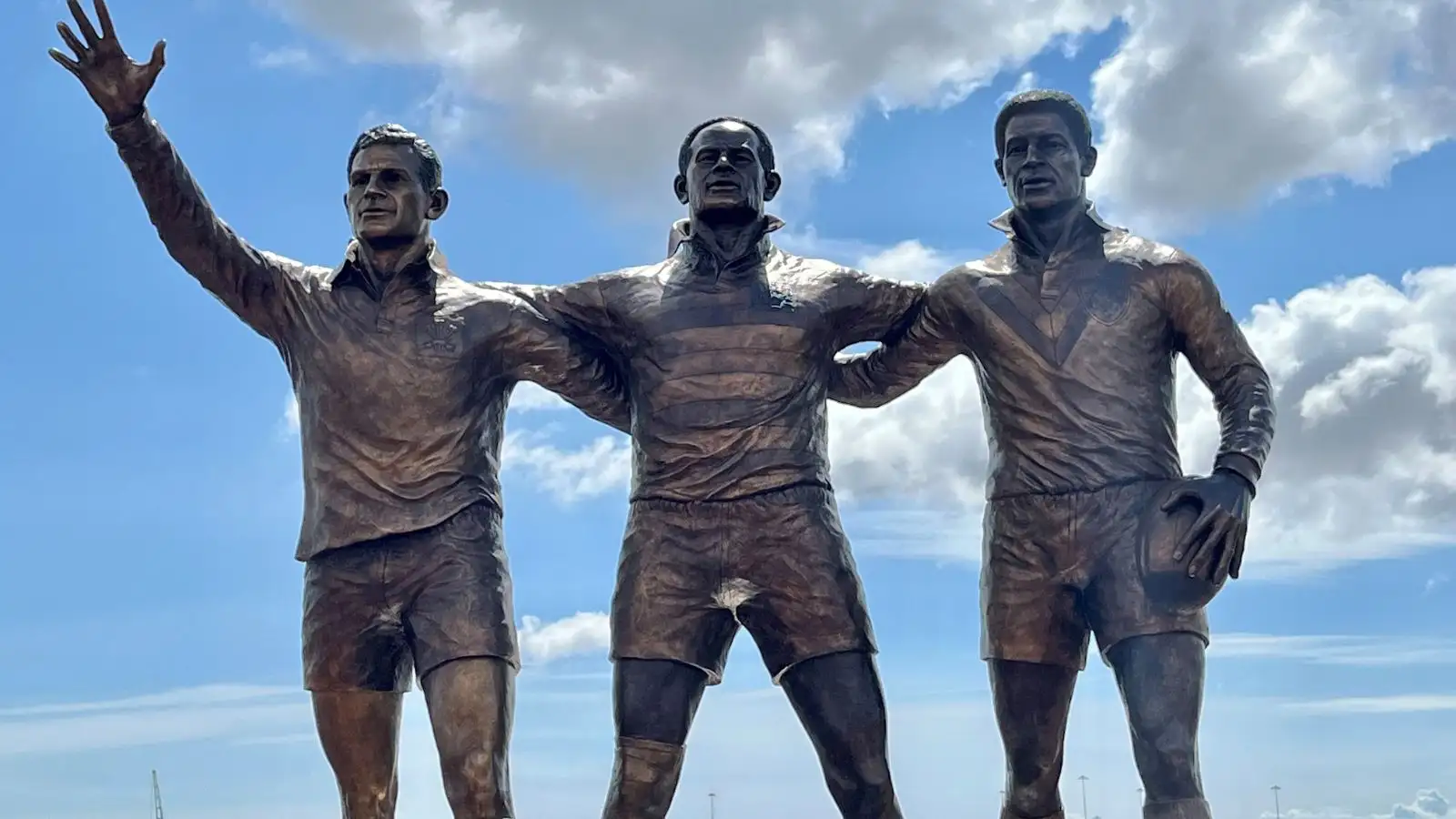 Gus Risman, Billy Boston and Clive Sullivan statue Wales